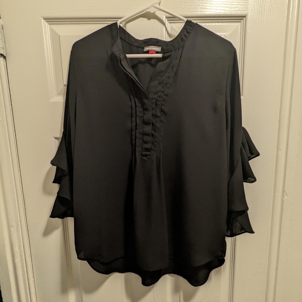 3/4 length flowy sleeve blouse